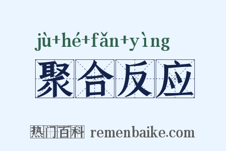 聚合反应是什么意思的图片